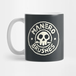 Manero Brushes Neon Logo - Cream Mug